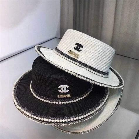 Chanel hats gold and silver